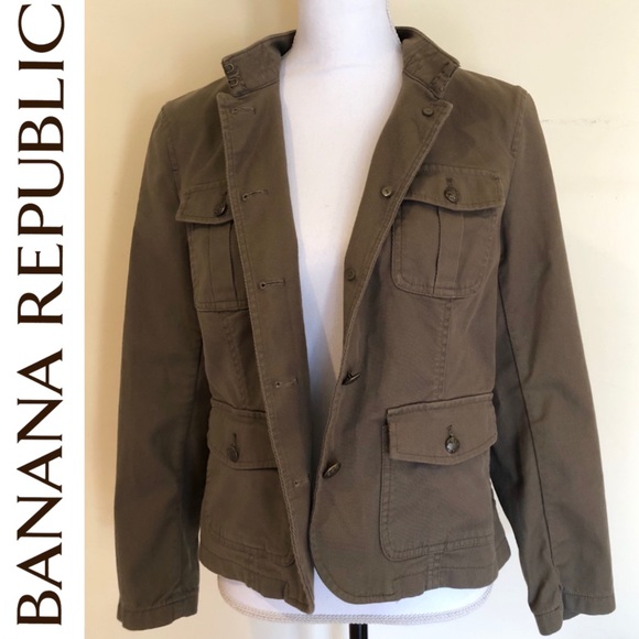 Banana Republic Jackets & Blazers - NWT BR Army Green Military Jacket